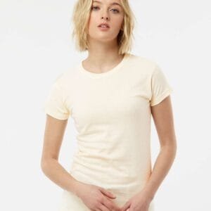 Tultex Women's Poly-Rich V-Neck T-Shirt